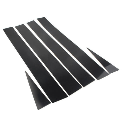 6Pcs Set Pillar Posts Door Trim Cover Kit Black Fit TOYOTA Sienna 2004-2010 09