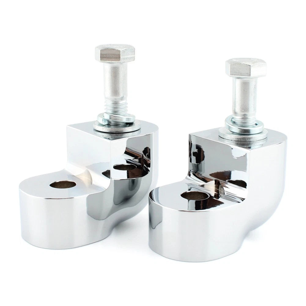 Handlebar Riser Bar Clamp Bars Kit Motorcycle For Honda VTX1300C 2004-07 Chrome