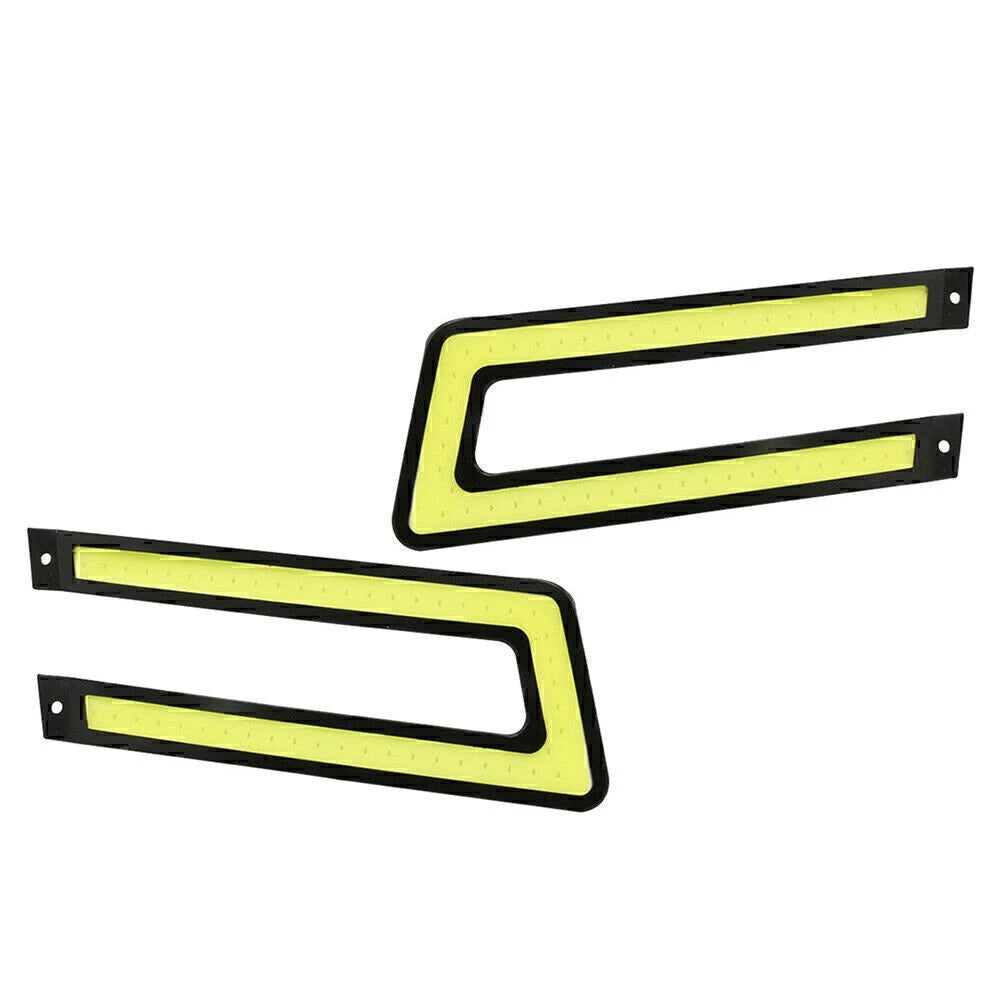 White COB DRL LED Daytime Running Light for Universal Car Driving Fog Lamp 2 Pcs