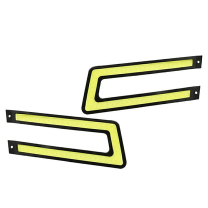 White COB DRL LED Daytime Running Light for Universal Car Driving Fog Lamp 2 Pcs