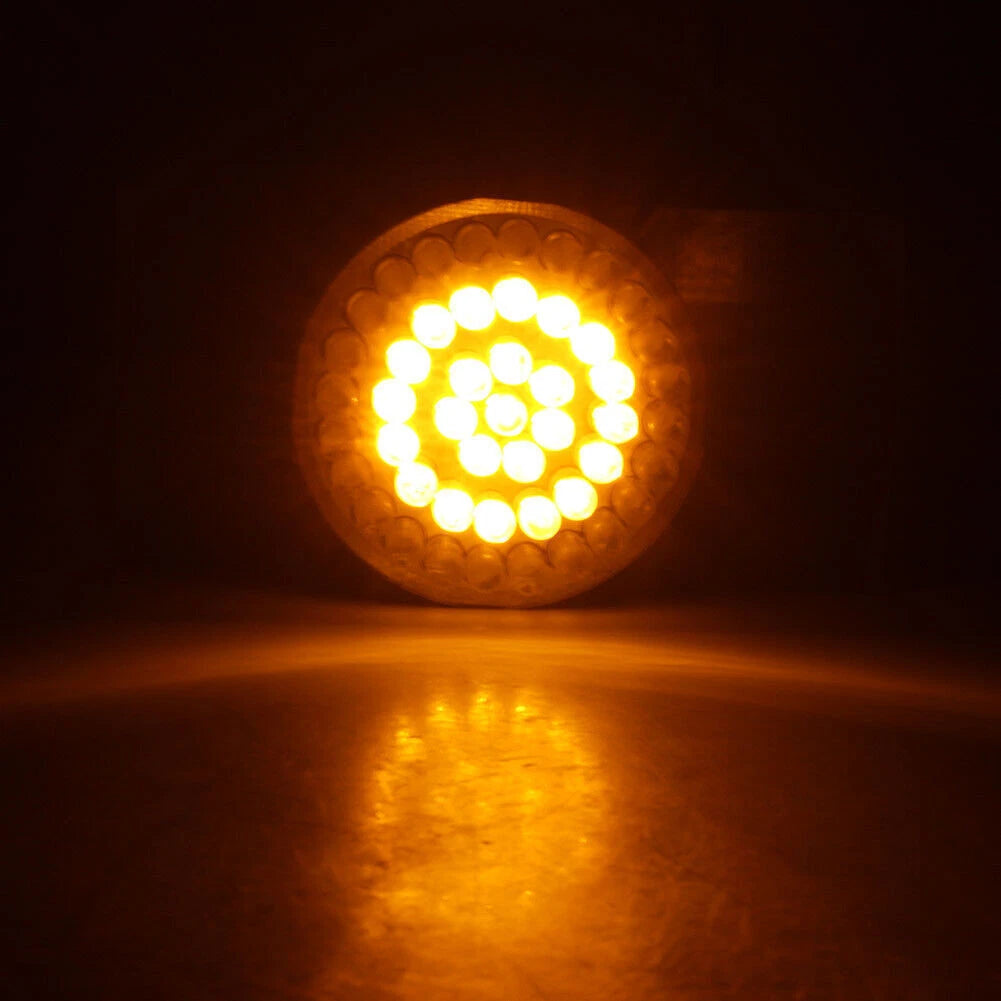 48-SMD LED Turn Signal Light Bulb Lamp  Fit Bobber Chopper Cafe Racer