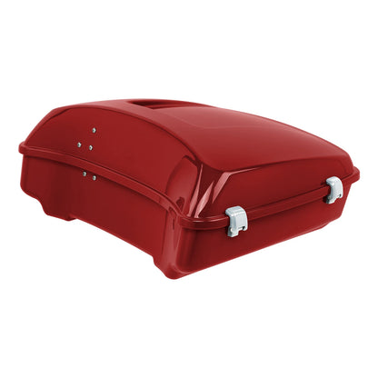 Chopped Trunk Pad Rack Fit For Harley Touring 14-25 Wicked Red Glossy
