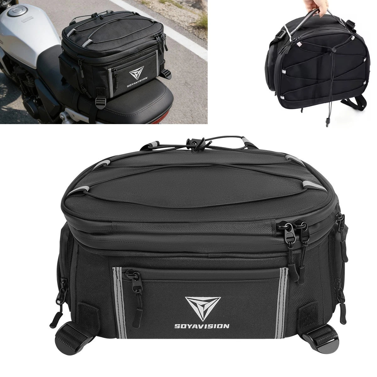 Waterproof Motorcycle Tail Bag For BMW R1250GS R1200GS LC Rear Seat Bag Luggage