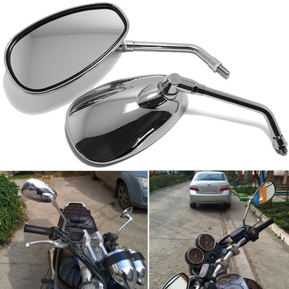 Motorcycle Side Mirrors Chrome For Honda Shadow Spirit 750 1100 VTX1300 VTX1800