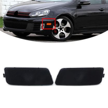 Black Front Bumper Turn Signal Bezel Marker Light Housing For VW Golf MK6 09-13