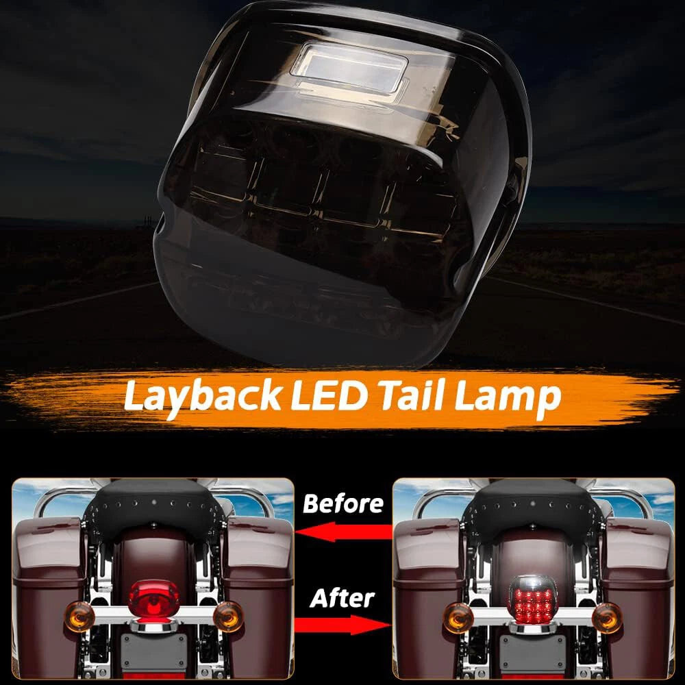 LED Brake Tail Light For Harley Touring Road King Glide Dyna Sporster XL Softail