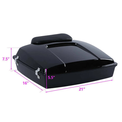 5.5" Razor Trunk Backrest Mount Rack Fit For Harley Touring 97-08