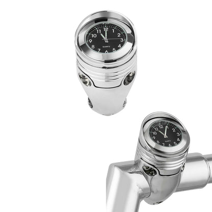 Universal 1 1/4" Front Handlebar Clock Mount For Harley Custom Cruiser Chopper