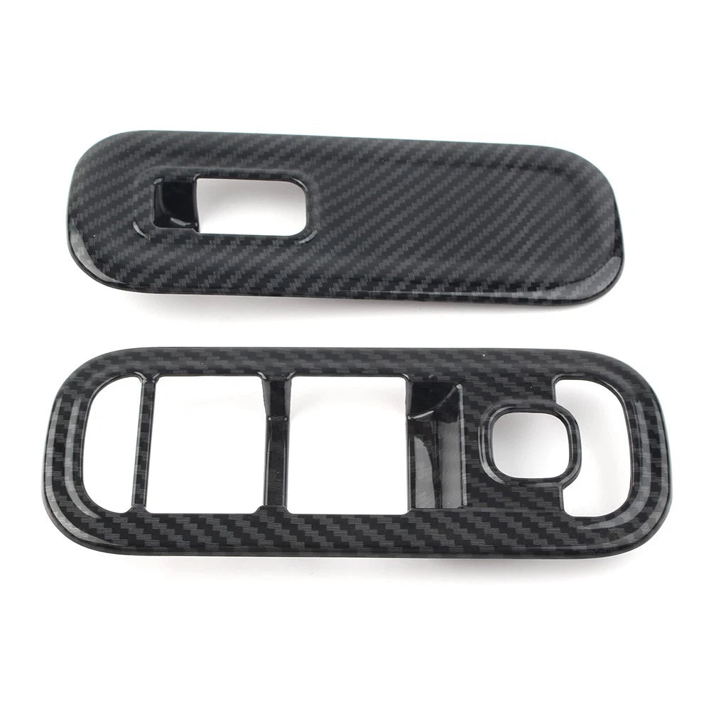Carbon fiber Door Window Switch Cover Trims For 2019 Mercedes-Benz A-Class
