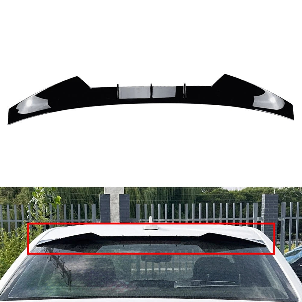 Glossy Black Rear Roof Spoiler Wing Top Tail Wing For Audi A4 B9 Sedan 2017-2024