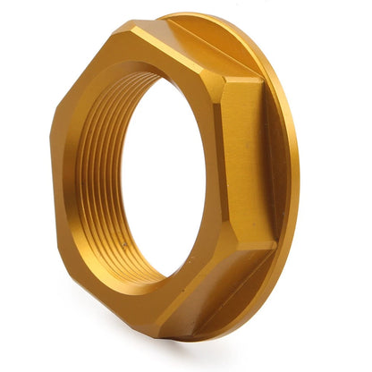 36mm Universal Motorcycle Triple Tree Stem Yoke Center Hole Nut CNC Gold US