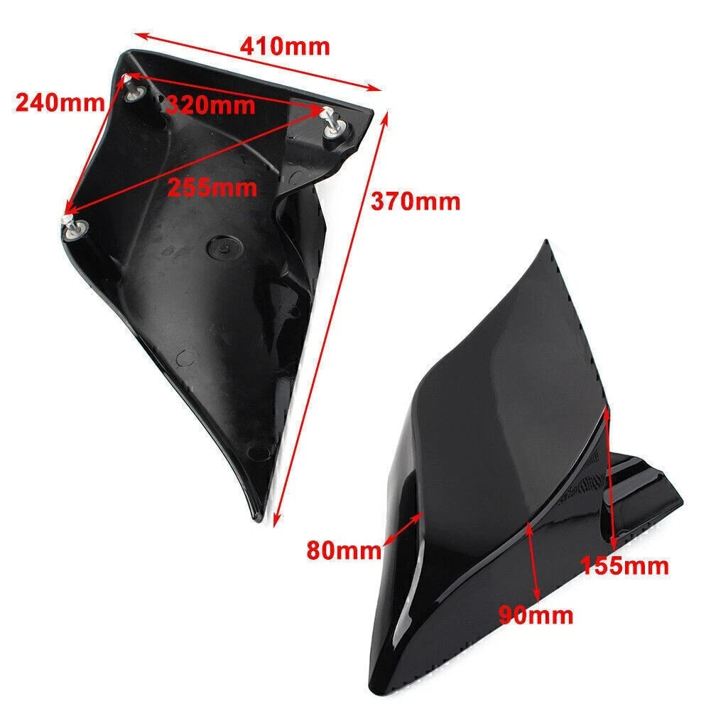 Stretched Side Cover Extended Cap For Harley Touring Baggers 2009-2013 2012 2011