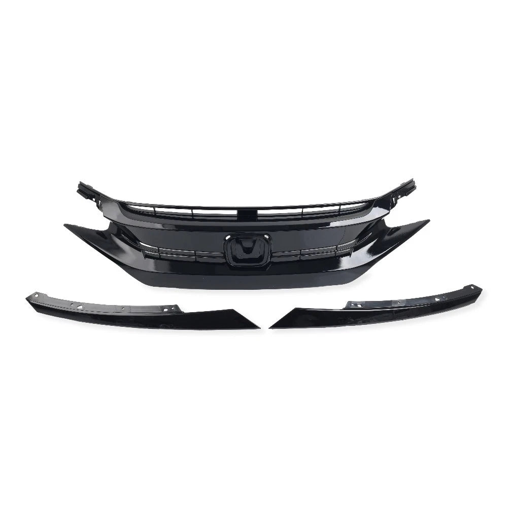 Front Grille Upper Grill Hood Eyelid For Honda Civic Coupe Sedan 2016-2018 2017