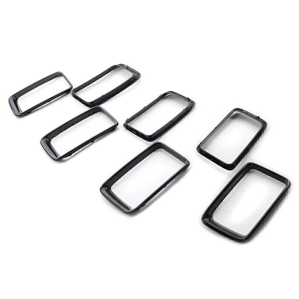Front Grille Grill Insert Ring Trim Cover For Jeep Grand Cherokee 14-16 Black US