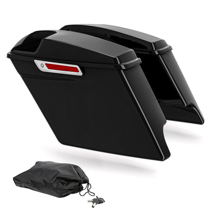 Saddlebag 5x7'' Speaker Grill Rear LED Fender For Harley Touring Glide 14-25 23