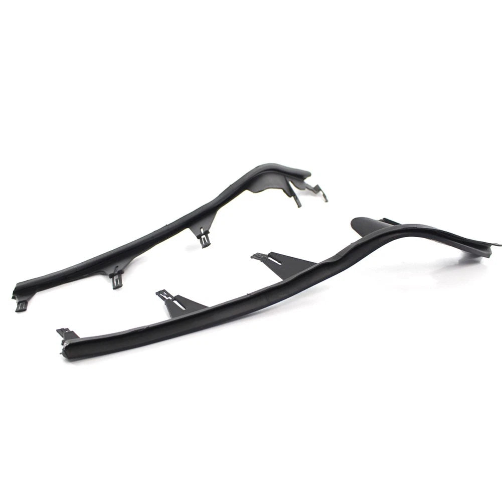 Pair Car Upper Headlight Lamp Cover Strip Trim For BMW 3 Series E46 4 Door 98-01