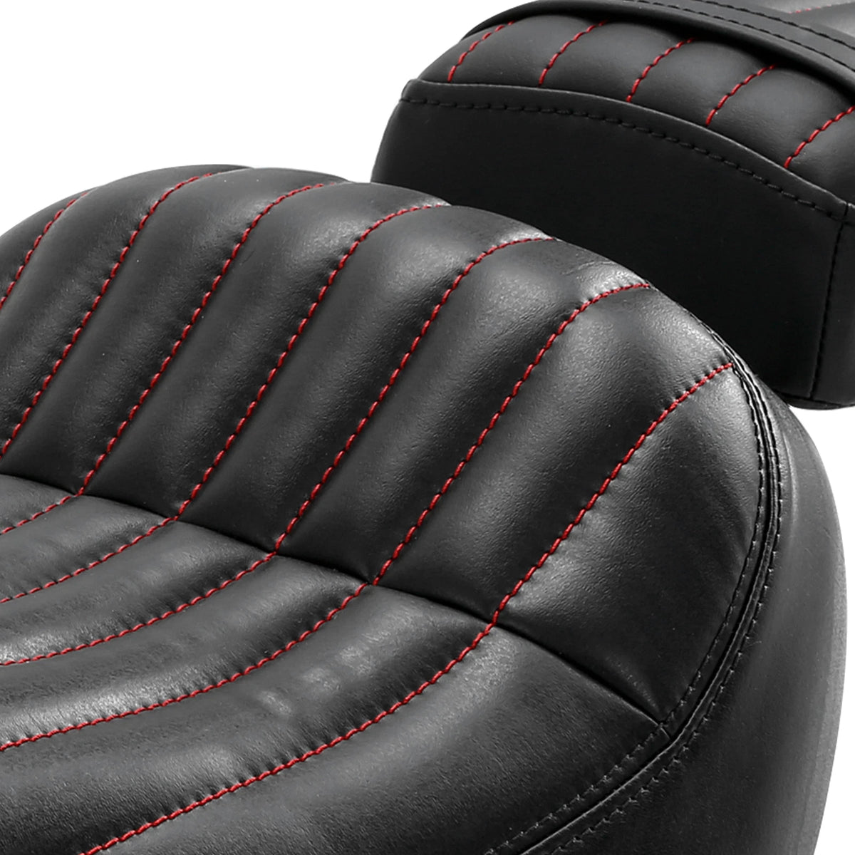 Black Front Driver Rear Passenger Seat Fit For Harley Street Bob FXBB 2018-2024