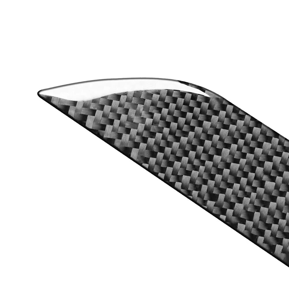 Headlight Eyelids Eyebrow Cover Trim Fit TOYOTA Tundra 14-21 Carbon Fiber Black