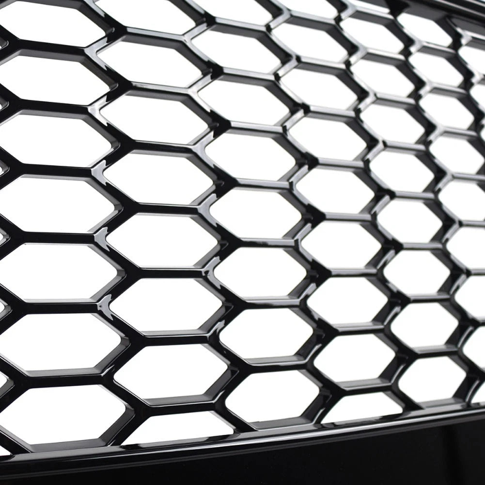 Front Bumper Honeycomb Grille Glossy Black For Audi Q5 2013-2017 2015 US