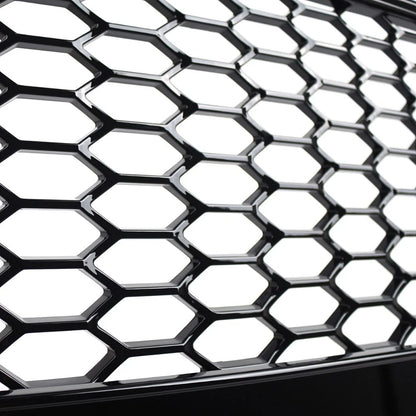 Front Bumper Honeycomb Grille Glossy Black For Audi Q5 2013-2017 2015 US