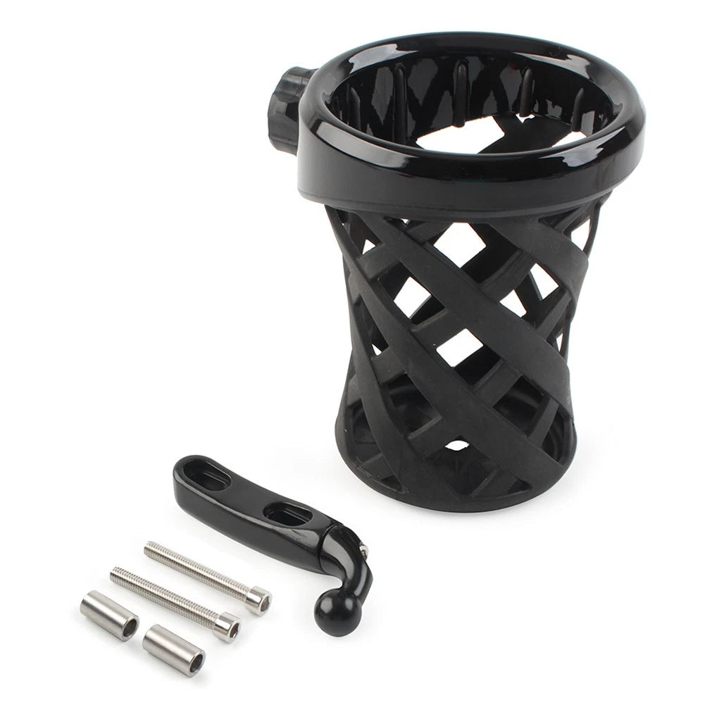 Moto Handlebar Cup Holder W/Mesh Basket Mount Longer For Goldwing GL1800 2001-21