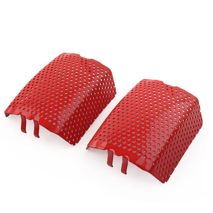 2Pcs Steel Front Caliper Screen Inserts Red For Harley V-Rod & Touring 2006-2019