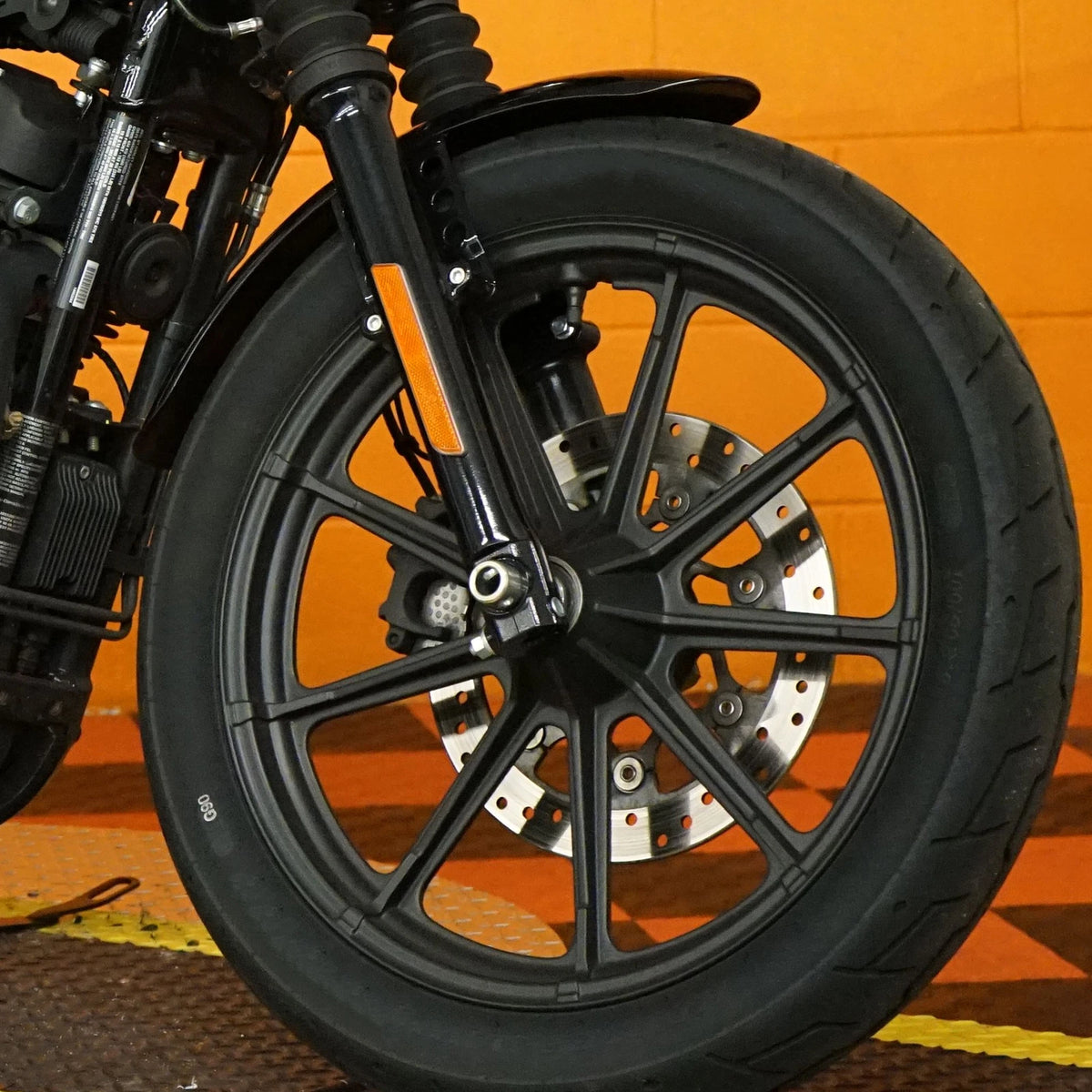Vivid Black Front & Rear Fender Fit For Harley Sportster 1200 883 XL883 Custom