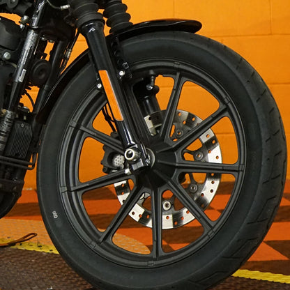 Vivid Black Front & Rear Fender Fit For Harley Sportster 1200 883 XL883 Custom