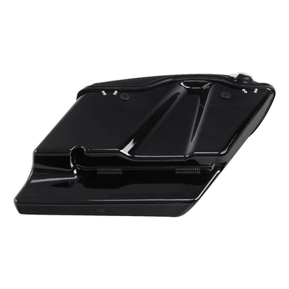 5" Stretched Hard Saddlebags Fit For Harley Softail Fatboy Cross Bones 1984-2017