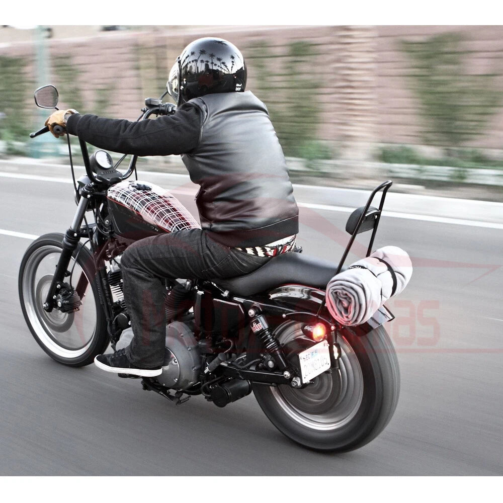 Detachable Passenger Sissy Bar Backrest Pad For Harley Sportster 1200 883 04-21