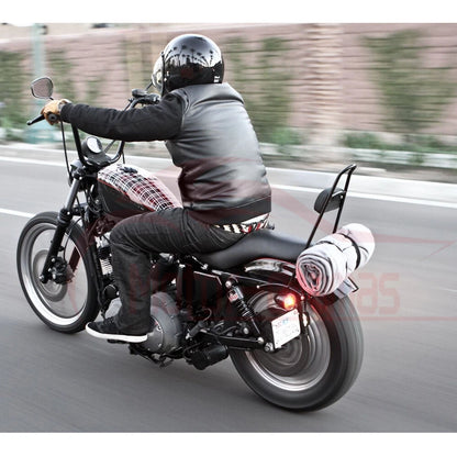 Detachable Passenger Sissy Bar Backrest Pad For Harley Sportster 1200 883 04-21