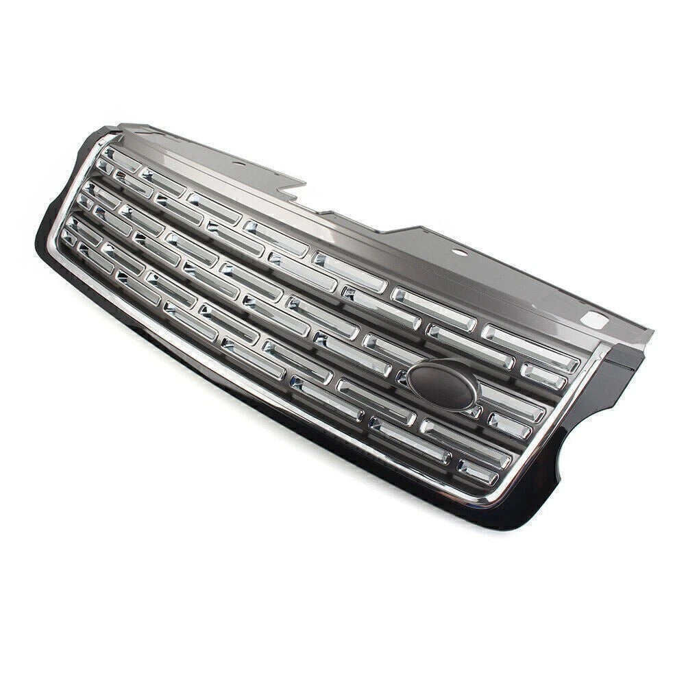 Front Bumper Upper Grille Grill Black+Black For Land Rover Range Rover 2013-2017