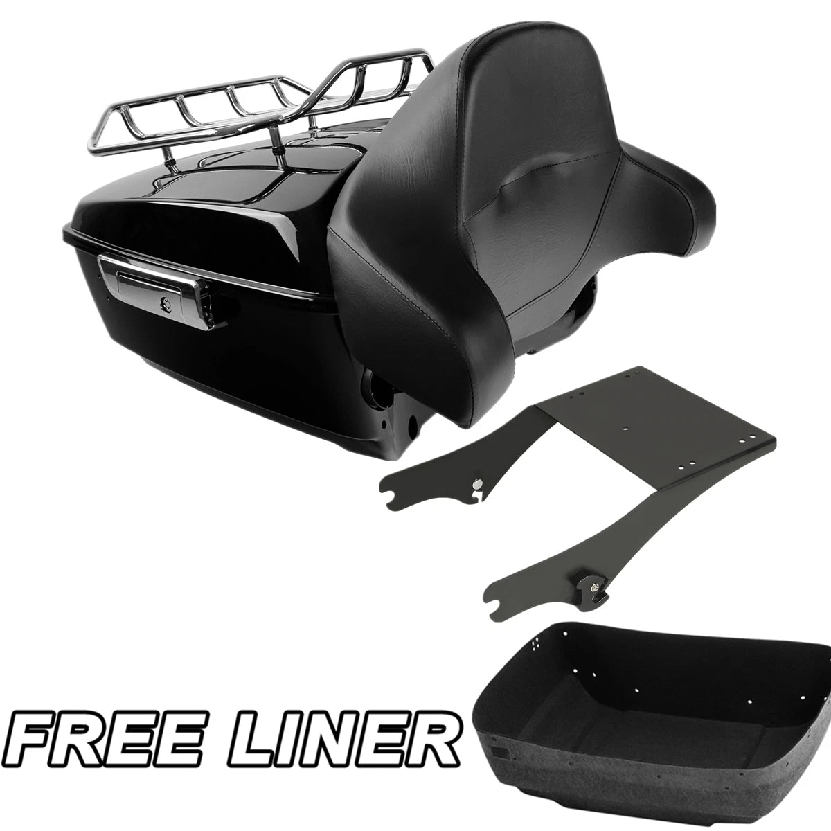 King Trunk Pad Mount Rack Fit For Harley Electra Street Glide 1997-2008 07 06 05