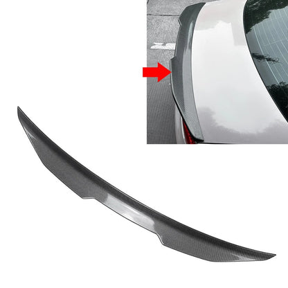 Carbon Fiber Look Rear Trunk Spoiler Wing For Audi A4 B8.5 S4 Sedan 2013-16