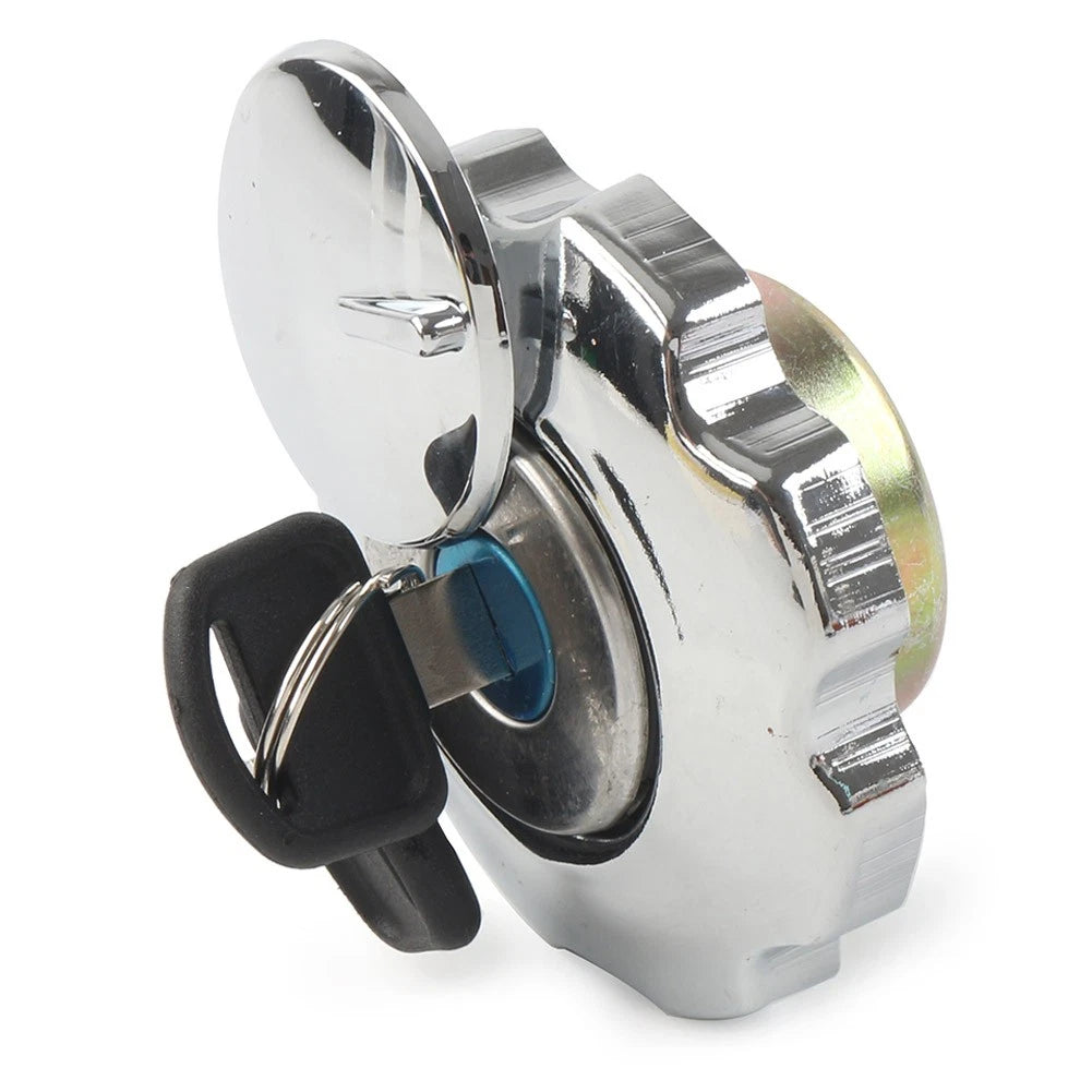Gas Fuel Tank Cap Cover Locking W/ 2 Keys Universal Fit Motorcycle Motorbike ATV