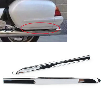 2x Chrome Left & Right Saddlebag Moulding For Honda Goldwing GL1800 2001-2011 02