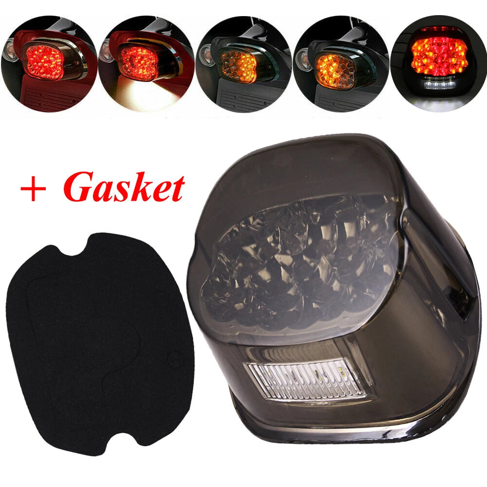 Rear Tail Light Brake LED Smoke 12V for Harley Electra Street Road Glide Touring