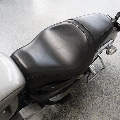 Two Up Seat Passenger Driver Saddle For Harley Sportster XL 883 1200 48 72 Iron