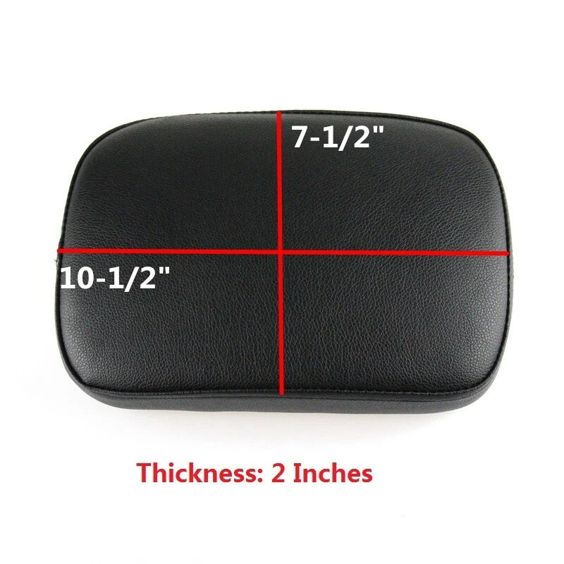 Smooth Rear Passenger Pad Seat Pillion 8 Suction Cup For Harley Honda Motorcycle