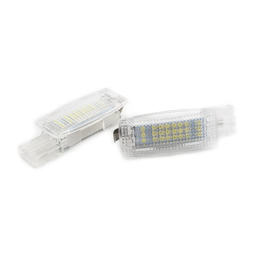 2pcs Auto Car Interior Visor Vanity Mirror LED Light Fit VW Golf Jetta Passat