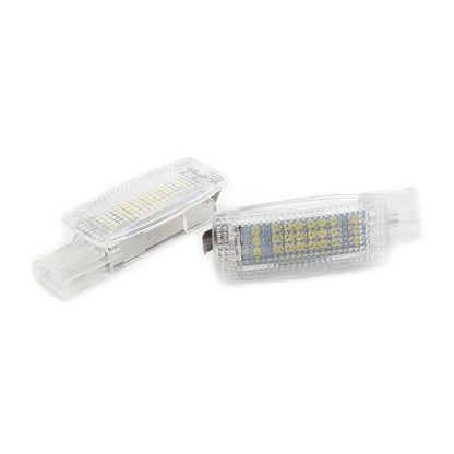 2pcs Auto Car Interior Visor Vanity Mirror LED Light Fit VW Golf Jetta Passat