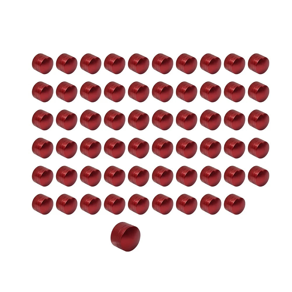60X Engine Screw Bolt Cover Kit Red For Harley Fat Boy Electra Glide Dyna Red