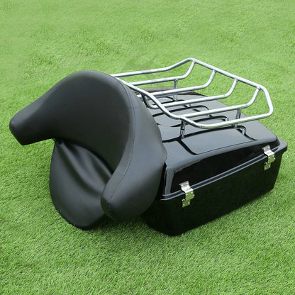 Chopped Pack Trunk Rack Fit For Harley Touring Street Road Glide 1997-2013