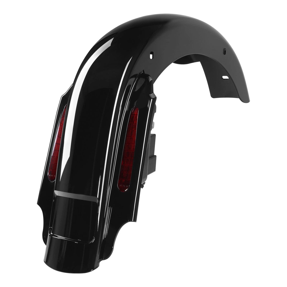 Stretched Hard Saddlebags LED Rear Fender System For Harley Electra Glide 93-08