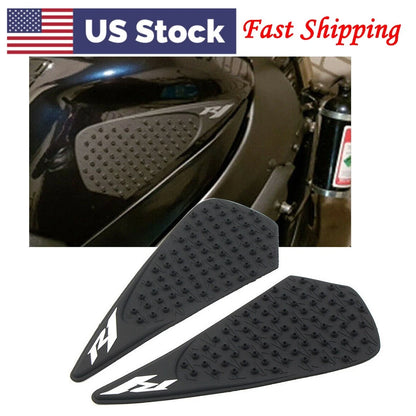 Tank Traction Side Pad Gas Fuel Knee Grip Decals For Yamaha YZF R1 2007-2006 US