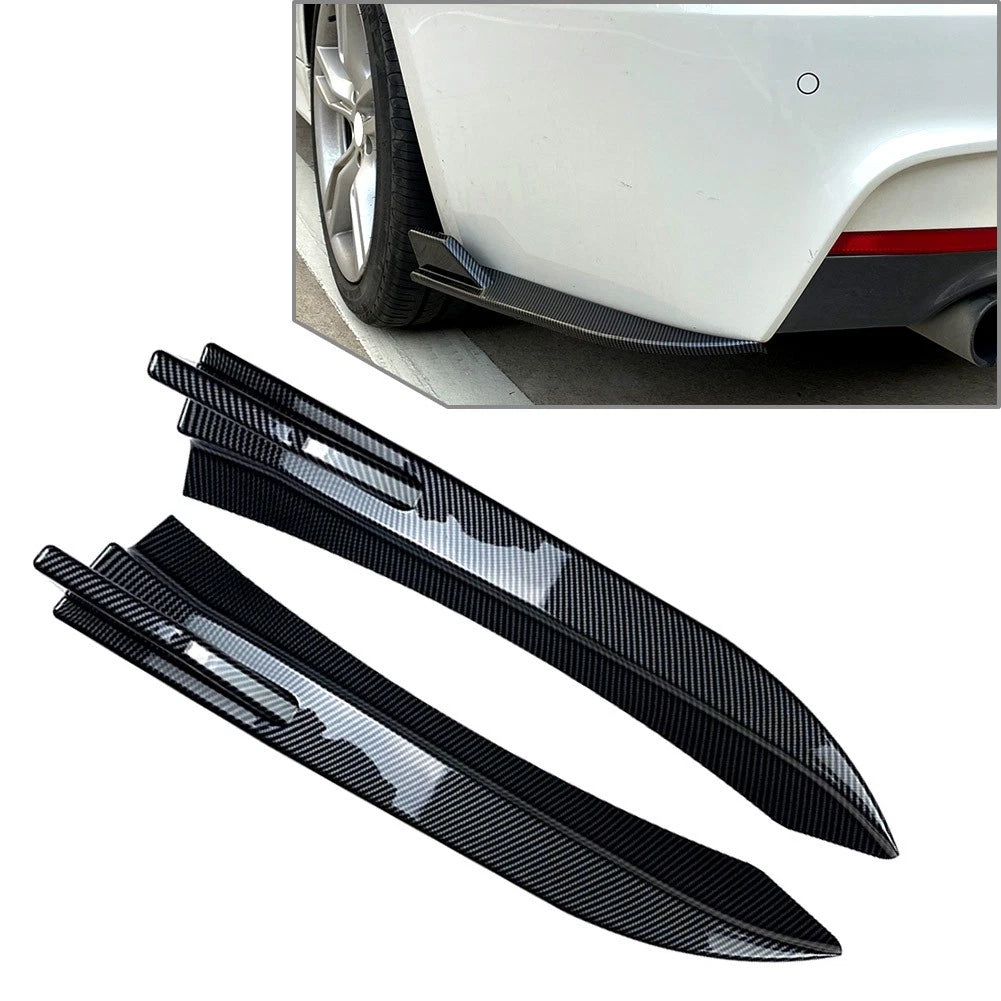 1 Pair Rear Bumper Splitter Diffuser Canards For BMW 3 Series F30 M-Sport 12-18