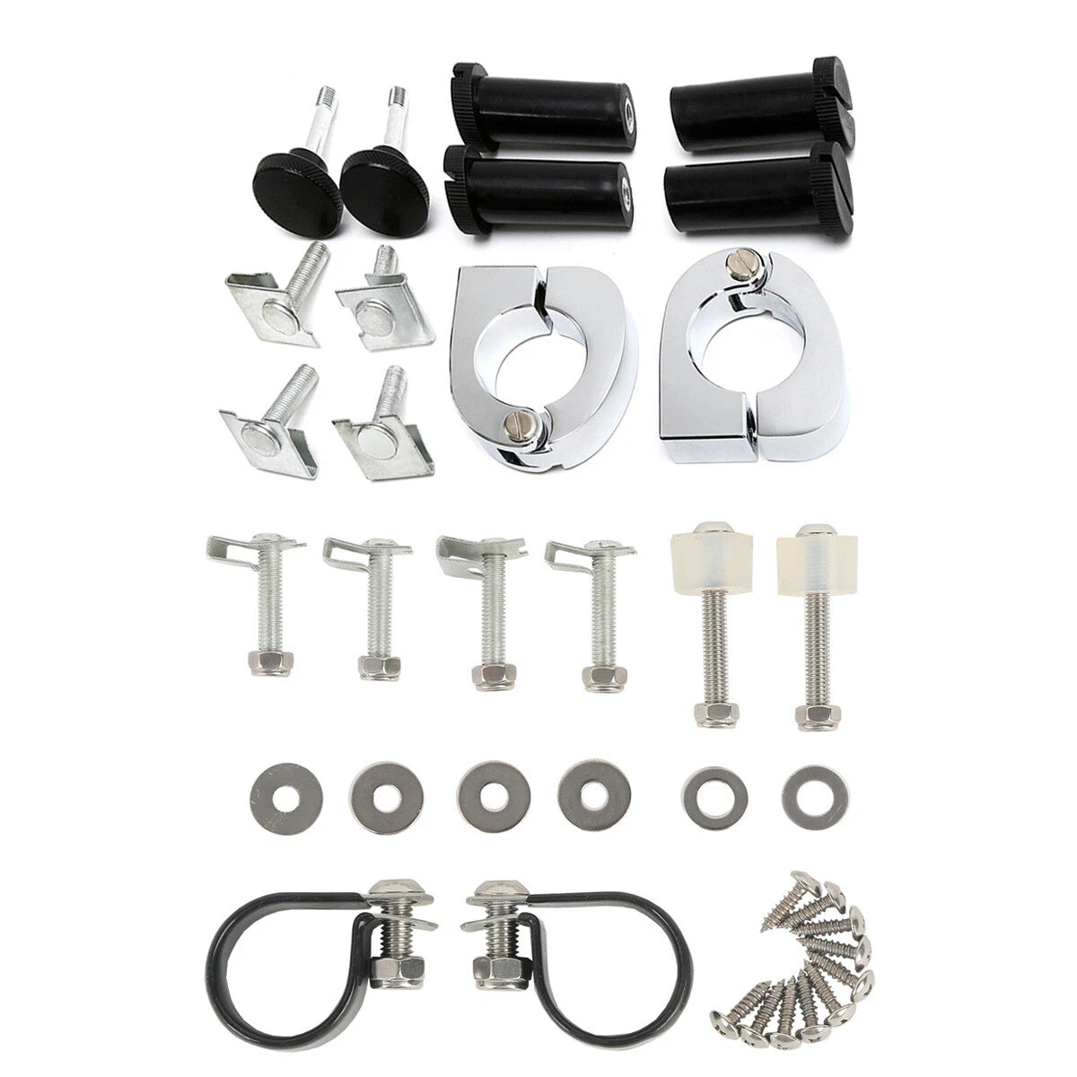Lower Vented Fairing Mounting Hardware Clamps Kit For Harley Electra Glide 83-13