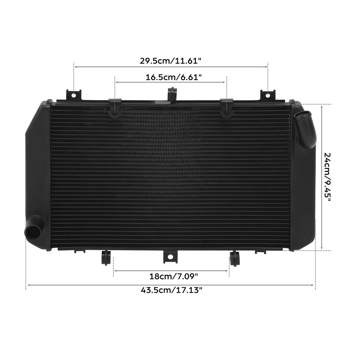Radiator Cooler Cooling Fit For Kawasaki Z1000 2007-2009 Z800 2016 Z750 07-10 08
