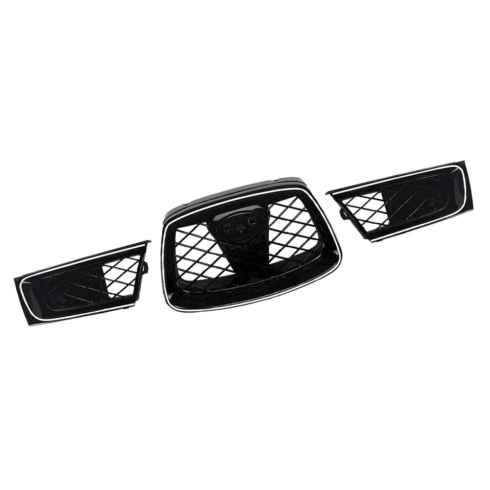 Front Bumper Upper Hood Kidney Grille With Light For Subaru Impreza 9th WRX STI