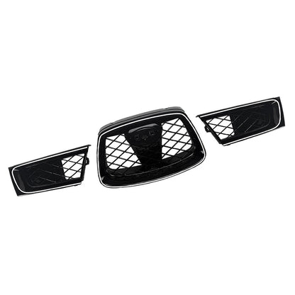 Front Bumper Upper Hood Kidney Grille With Light For Subaru Impreza 9th WRX STI